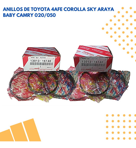 Juego De Anillos Corolla Baby Camry Sky Araya 1.6 020/050