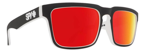Anteojos de sol polarizados Spy+ Helm con marco de grilamid color whitewall, lente gray/green/red spectra de policarbonato espejada, varilla whitewall de grilamid