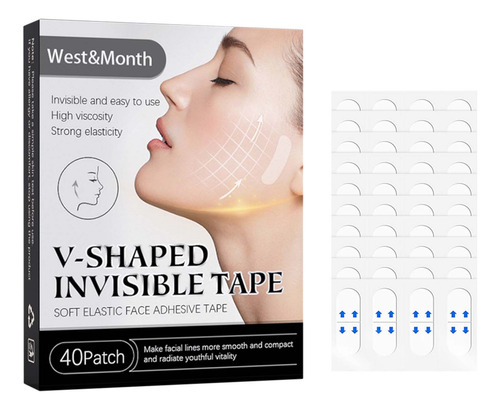 Adesivo De Lifting Facial Invisível Útil Na Linha Da Mandíbu