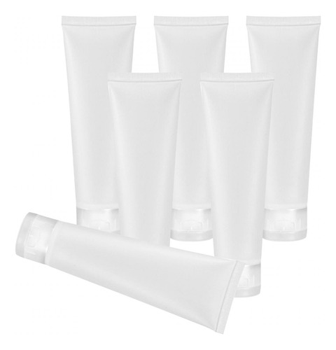 4 Tubos Cosméticos Vacíos De 6 Tapa Abatible De 50 Ml.