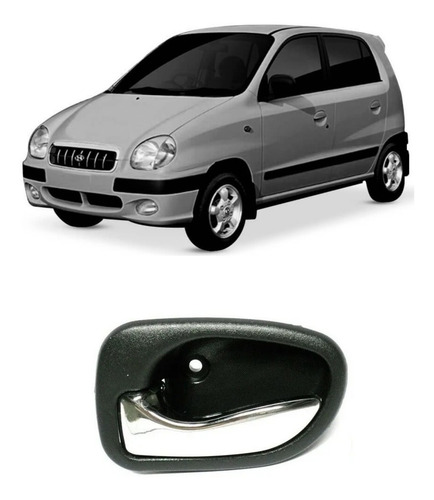 Imagem 3 de 3 de Kit Maçanetas Internas Hyundai Atos Prime 1.0 12v 4 Peças
