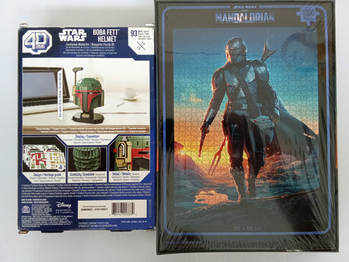 Lote Rompecabezas Star Wars 4d Boba Fett Helmet, Mandalorian (Usado)
