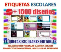 Comprar Kit Imprimible Editable Etiqueta Escolar Unicornio 01