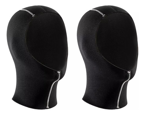 2 Gorras Térmicas Elásticas Con Capucha De Neopreno Para