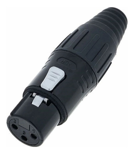 Conector Canon Hembra Xlr Seetronic Ficha Negra