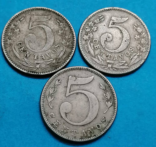 Colombia Variedad 5 Centavos 1886 - Diferentes