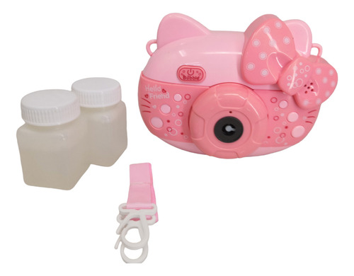 Pack 4 Pz Juguete Camara De Burbujas Para Niños Color Rosa