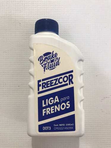 Liga De Frenos Dot 3 Freezcor 250ml Para Cualquier Vehículo 