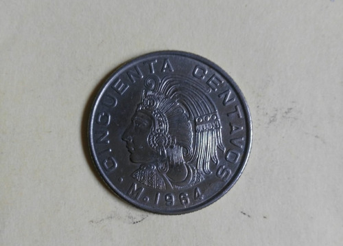 50 Centavos  Cuauhtémoc  1964