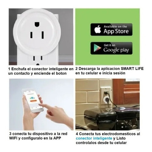 Enchufe Inteligente Wi-fi Para Alexa Y Google Home 1 Pza