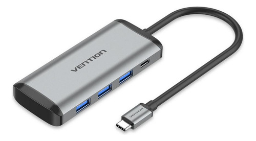 Hub Adaptador 6 En 1 Usb-c Usb Tf Sd Para Macbook Pc