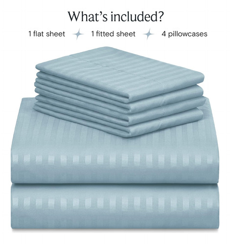 Luxclub Juego De Sábanas De 6 Piezas Para Cama De Matrimo...