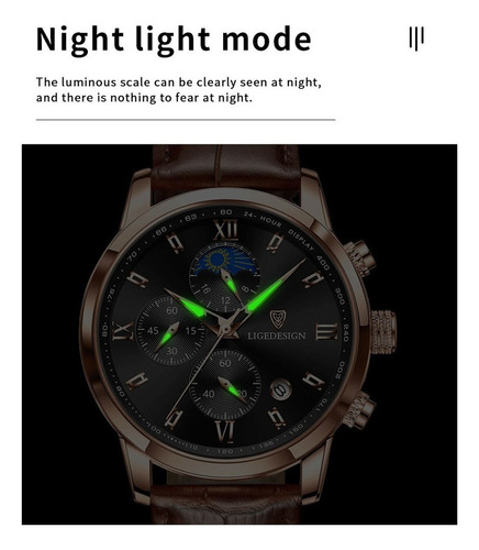 Reloj Original De Moda For Hombre Con Correa De Cuero
