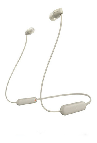 Imagen 1 de 5 de Audifonos Sony Wi-c100/bz Uc In Ear Bluetooth Crema