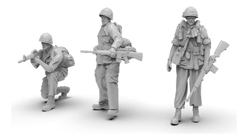 10 Figuras De Soldados En Miniatura, Escala 1:72, Para
