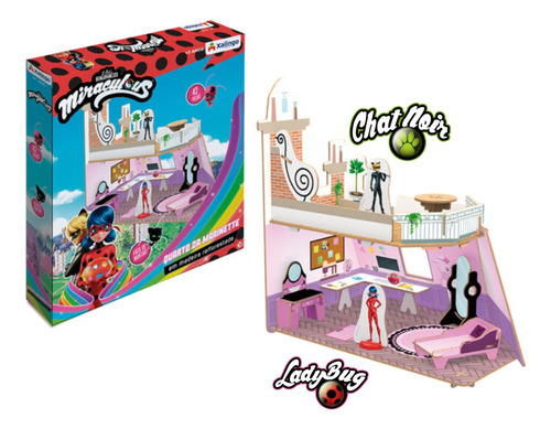 Playset Quarto Marinette Miraculous Ladybug Xalingo