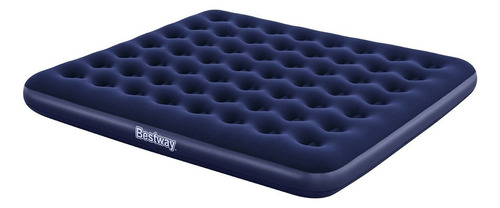 Colchon Inflable Kingsize Bestway 67004 Para Campismo Color Azul