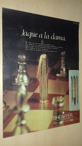 P482 Clipping Antigua Publicidad Lapicera Sheaffer Año 1976