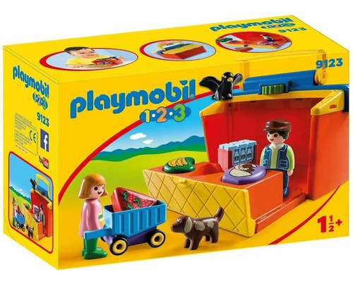 Playmobil 1.2.3 Mercado En maletín Oferta