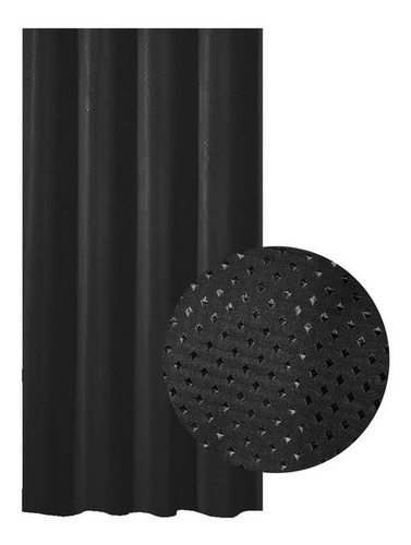 Imagen 5 de 10 de Cortina Baño Teflon Hotelera Impermeable Antihongo C/ganchos