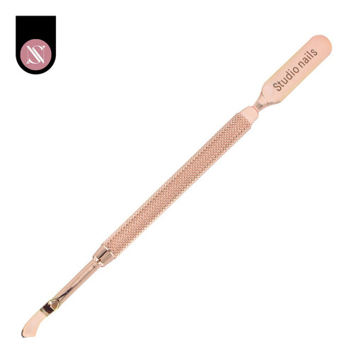 Repujador De Cutícula Studio Nails Desconocido De Acero Inoxidable Color Rose Gold