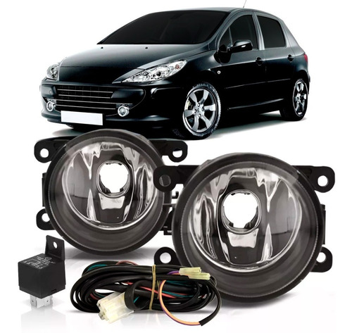 Kit Farol Auxiliar Peugeot 307 2006/2012 Sem Moldura