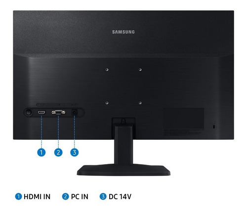 Imagen 10 de 10 de Monitor Samsung 22 Sa33 Flat Panel Va Full Hd Hdmi Vga Cc