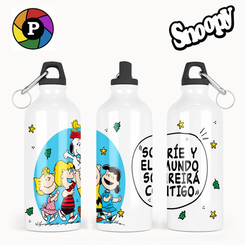 Botella Deportiva Snoopy Charlie Brown - Varios Modelos