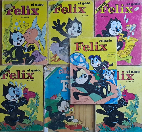 Felix El Gato Lote De 7 Revistas Año 1989