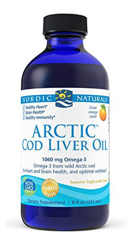 Suplemento Omega Nordic Naturals Arctic Cod Liver Oil, Orang