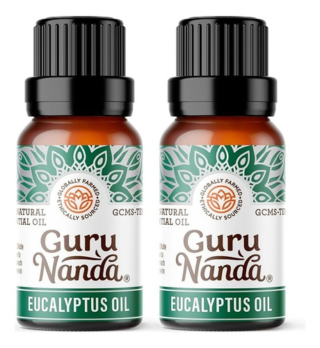 Aceite Esencial Eucalyptus Aromaterapia Guru Nanda Pack X2