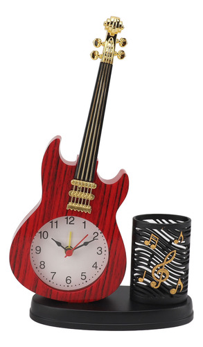 Reloj De Escritorio Vintage Con Forma De Guitarra, Despertad