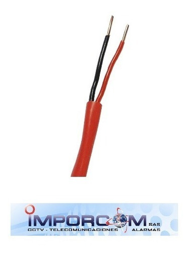 Cable Alarma Incendio Belden 2x18 Rojo Fplr 305 Mts Blindado