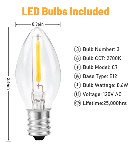 Cable De Accesorio Con 3 Bombillas Led, Luces De Molde De So