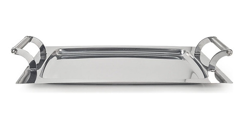Bandeja Rectangular De Acero Inoxidable Con Asas Vima