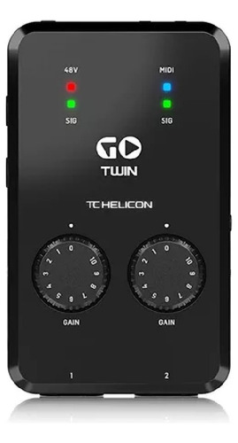 Interfaz De Audio Usb Tc Helicon Go Twin 2 Canales Playback