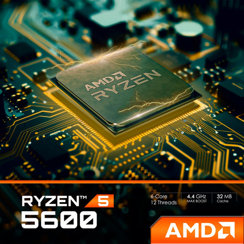 Gamer Pc Ryzen 5 5600 32gb Ssd 1tb 500w Mon 21,5 Strong Tech