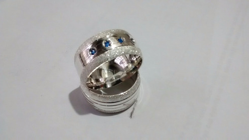 Par De Alianças Em Prata 950 Diamantada 8mm Anatômica