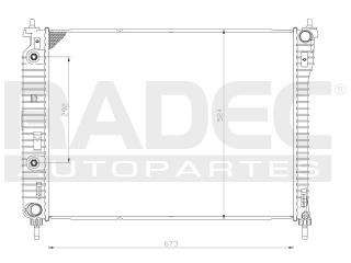 Radiador Chevrolet Captiva 2012-2013 L4 V6 2.4/3.6 Lts Auto