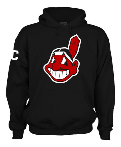 Sudadera Capucha Indians Indios Cleveland Mlb Baseball Mod I