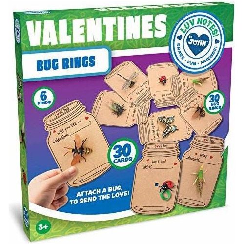 Tarjetas Regalo Para San Valentin Estilo Tarro Insectos 28pc