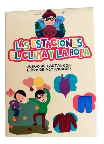 Juego Cartas Educativas Aprender Las Estaciones Clima Y Ropa