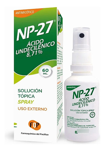 Np-27 Antihongo Mata Hongos Pie Atleta Mal Olor 60ml Spray