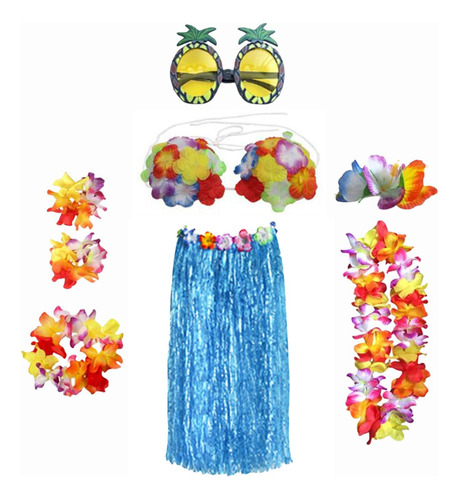 Conjunto De Traje De Falda De Niña Hawaiana Conjunto De