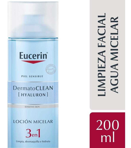 Loción Facial  Dermatoclean Micelar 3en1 Con Ácido Eucerin