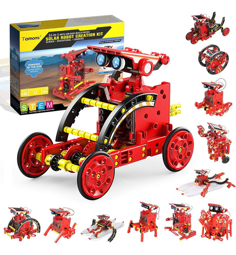 Tomones Kit De Robot Solar 12 En 1 Ciencias Kit De Robot Ste