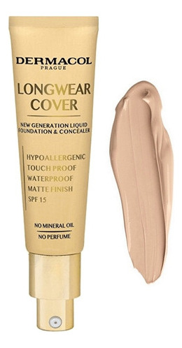 Base de maquillaje líquida Dermacol Longwear Cover Longwear Cover Dermacol Longwear Cover Make-up tono 02 fair - 30mL 30mg