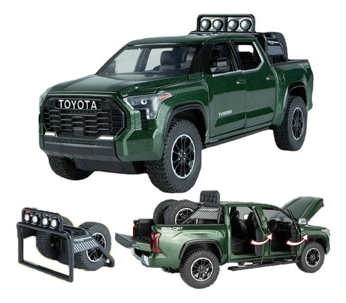 Toyota Tundra Pickup Miniatura Metal Coche Con Luz Y Sonido