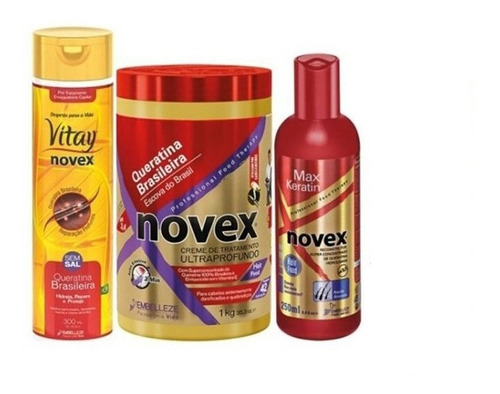 Novex Brazilian Keratin Kit - 3 Productos
