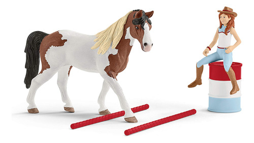 Juego De Caballos Schleich Horse Club Hannah 12 Piezas Color